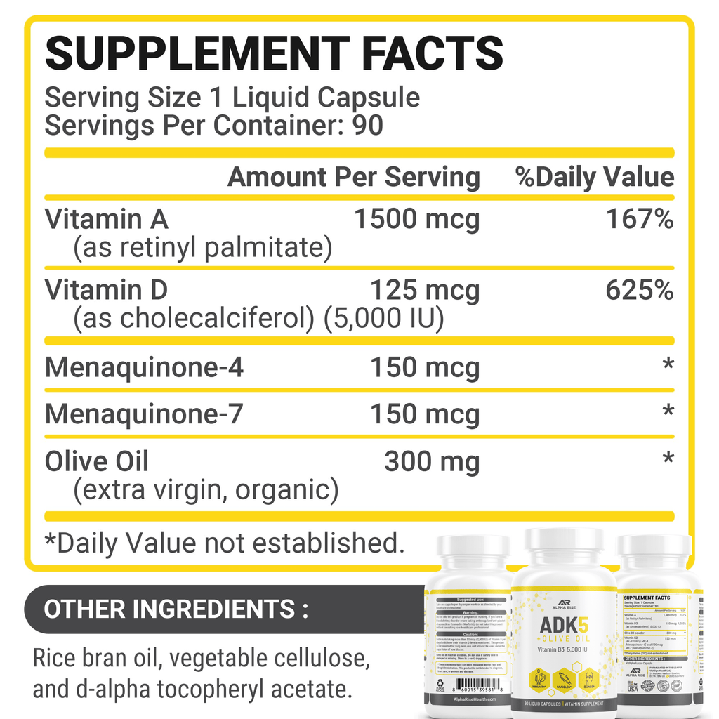 ADK 5 Vitamin Supplement - ALPHA RISE