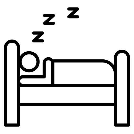 Deep Sleep: sleeping figure in bed