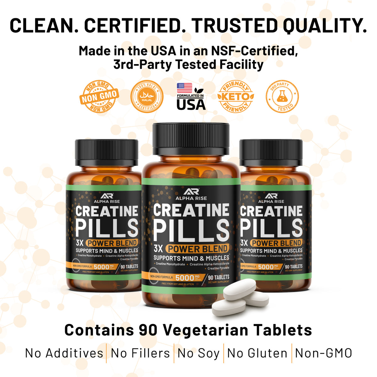 Alpha Rise Supplement Creatine 3X Power Blend | Mind & Muscle Support – ALPHA RISE