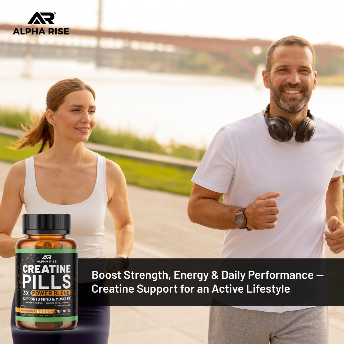Alpha Rise Supplement Creatine 3X Power Blend | Mind & Muscle Support – ALPHA RISE