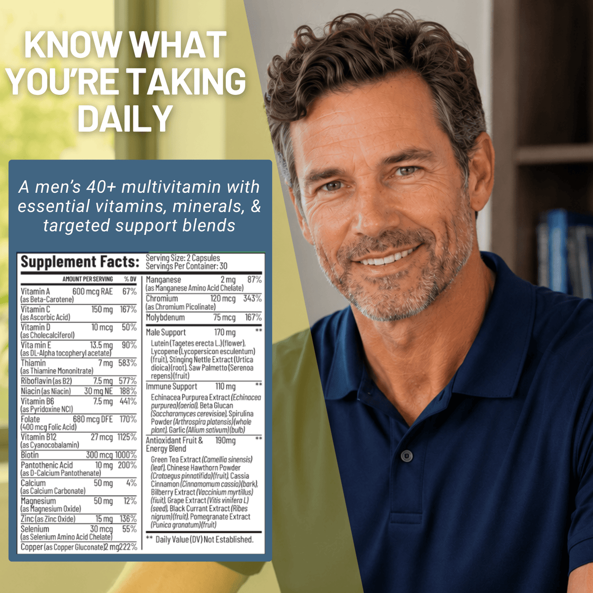 Men's Multivitamin 40 Plus - ALPHA RISE