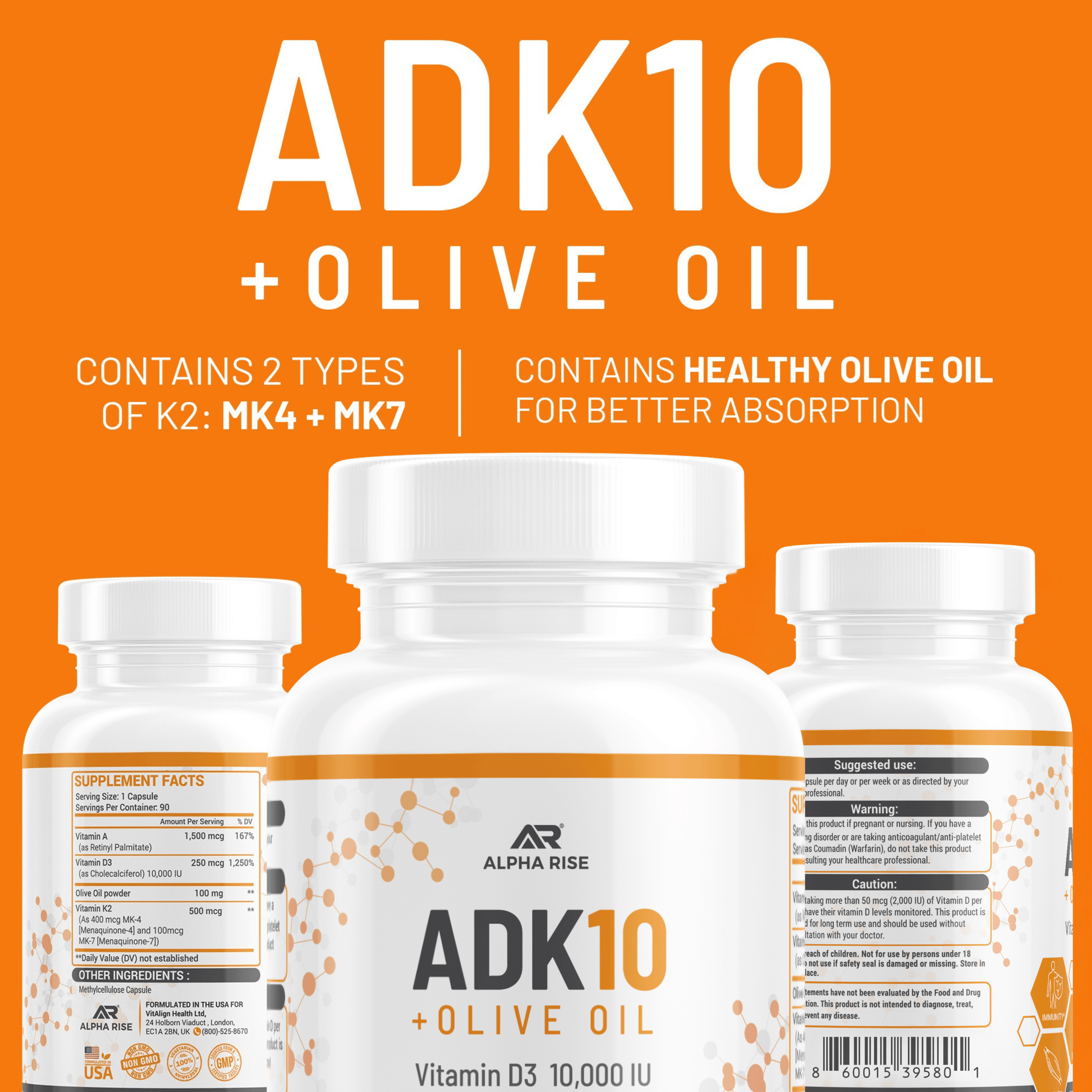 ADK 10 Vitamin Supplement - ALPHA RISE